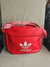 Adidas Originals Messenger Bag Red Logo Airliner Laptop Shoulder Retro SEE SAS
