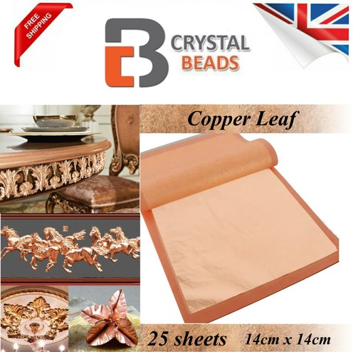 Large copper leaf 100 - copper, genuine