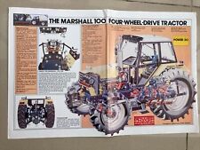 Marshal  100  Tractor Cut Away Drawing & Spec Taken From Power Farming Magazine