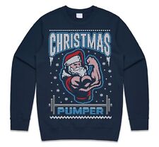 Christmas Pumper Xmas Jumper Sweatshirt Gym Workout Fitness Bodybuilding Lifting