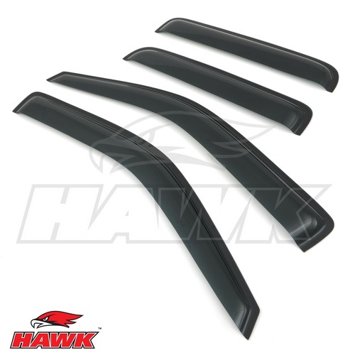 Black wind deflectors front - wind,