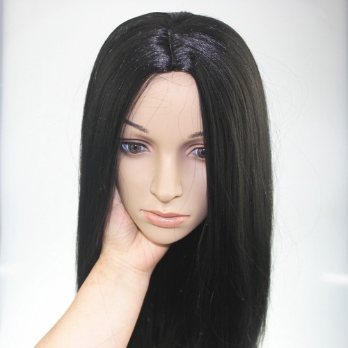 Black middle part peruvian - black,