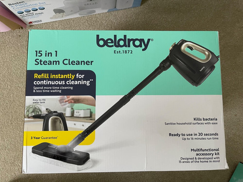 Beldray steam cleaner - beldray, 15-in-1