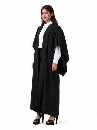Black graduation gown adult - graduation,
