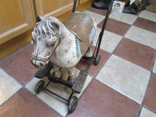 Vintage Training Push Ride Along Horse Toy