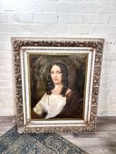 A Large Framed Antique 19th