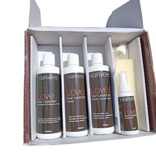 Harveys Love Your Leather Kit Set Cleaner Ink Remover sofa  Protection Cream
