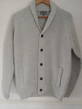 M&S Men's Grey Cardigan Size M