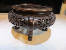 Chinese Carved Wood Plant - Vase - Ornament - Lamp Stand