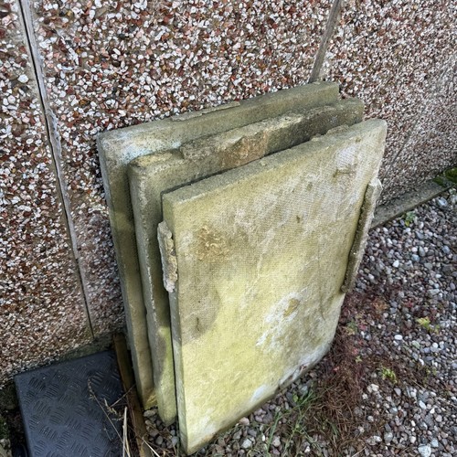 Assorted paving slabs x16 - paving,