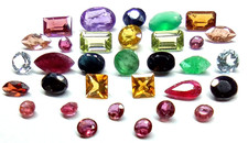 6ct Loose Natural Jewellers Small Setting Stones inc. Andalusite Emerald & Ruby
