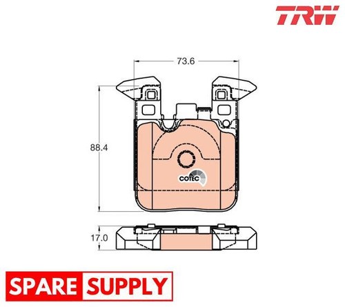 Brake pad set - disc,