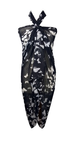 Ladies butterfly sarong scarf - ladies,