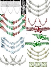 3x Foil Garlands Christmas