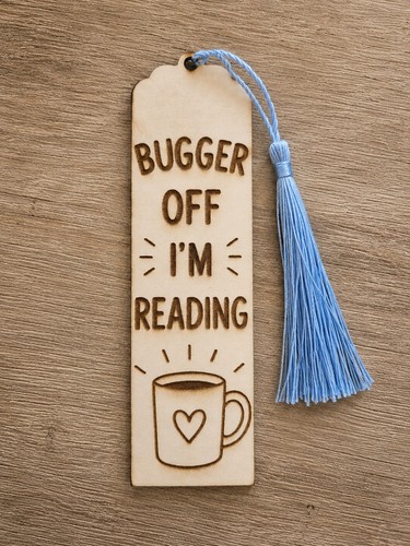 Funny wooden bookmark for - wooden,