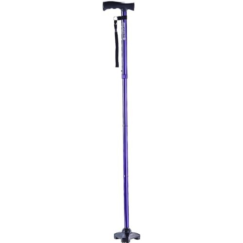 Purple folding walking cane - folding,