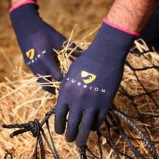 SHIRES AUBRION YARD GLOVES NAVY BLUE XS, S, M, L, XL (1070)