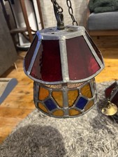 2x Tiffany Style Lead Stained