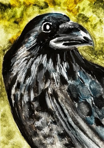 Aceo original watercolour - aceo,