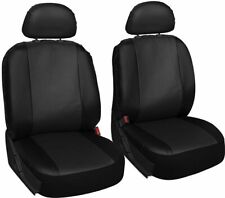 PORSCHE 911 TARGA - Leather Look MAYFAIR Black FRONT Car Seat Covers