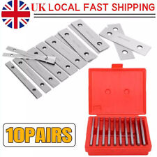 10Pairs 1/8"x 6" Steel Parallels Bars Set Block Precision Milling Machine Pad UK