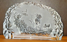 Vintage Nybro Moulded Etched