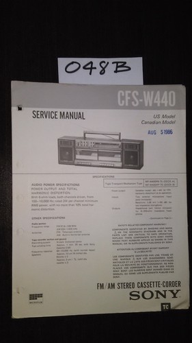 Sony cfs w440 stereo - cfs-w440, boombox