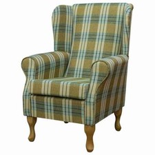 Tartan Yellow Wingback