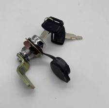 Excavator cab side door lock