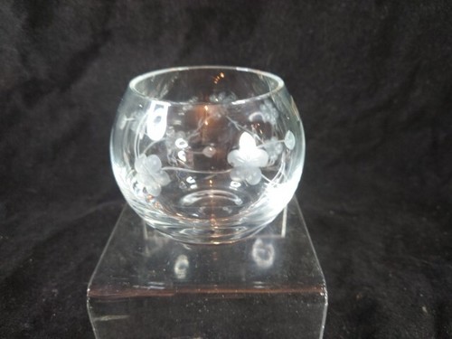 Krosno etched glass - etched, bowl