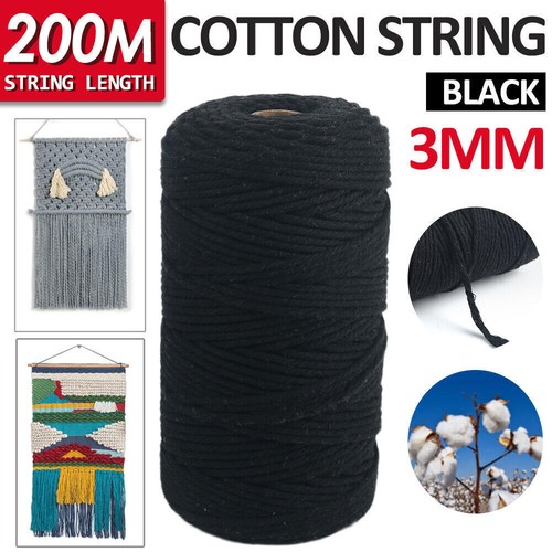 3mm 200m natural cotton - 3mm,