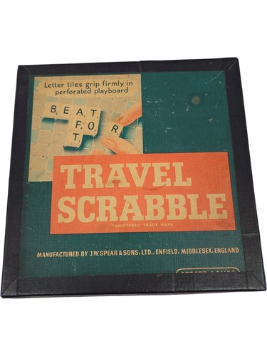Vintage travel scrabble - vintage, by