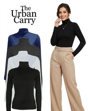LADIES WOMENS  POLO NECK ROLL