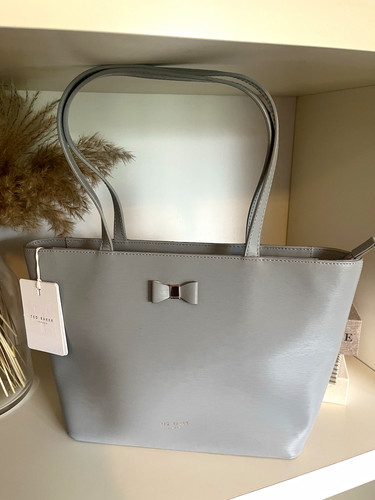 Ted baker grey leather bow - grey,
