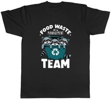 Food Waste Management Team Raccoons in Big Bin Mens T-Shirt Tee Gift Top