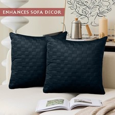 Pack of 2 Quilted Velvet