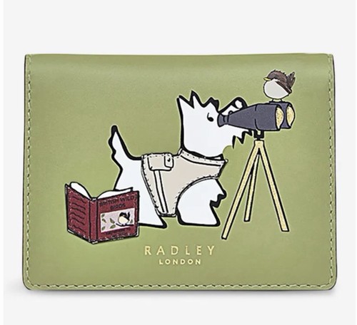 Radley green leather card - leather,
