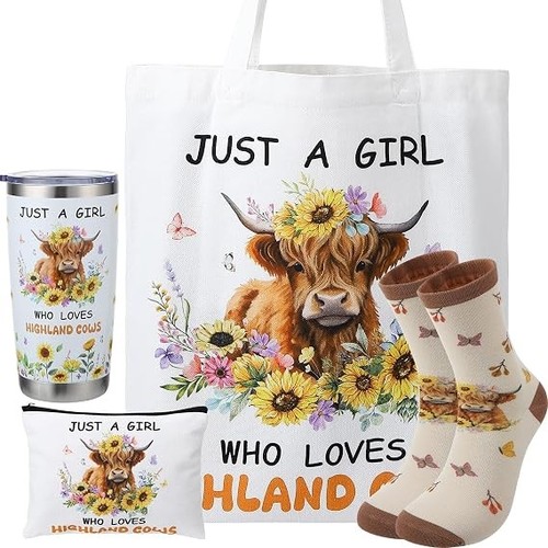 Highland cow gifts set - cow,