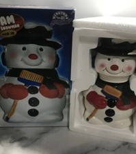 Ringtons Wade Sam The Snowman 100 Year Collector Cookie Jar Canister 2007 Winter