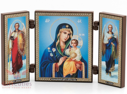 Folding wooden triptych icon - folding,