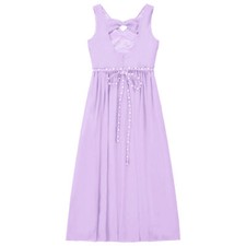 Girls Dress Ruched V Neck