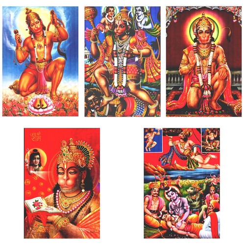 Hindu god hanuman print - god,
