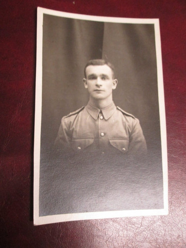 Postcard man in military - postcard,