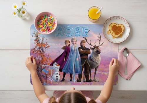 Personalised placemat frozen - personalised,