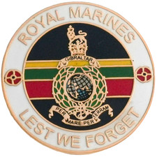Royal Marines Pin Badge - Lest