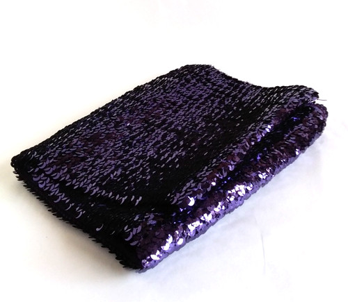 Purple stretch sequin trim - sequin,