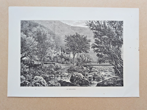 Lynmouth antique print - print,