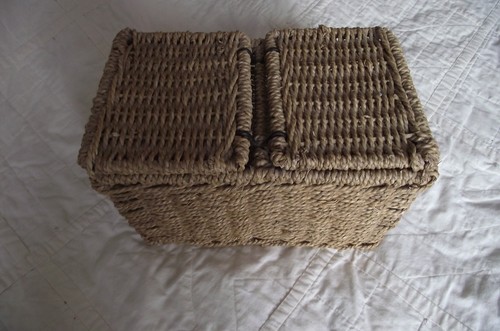 Vintage seagrass sewing - vintage,