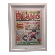 Vintage 1991 The Beano Comic #2549 - Dennis the Menace - Framed Collectible