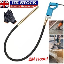 Electric Concrete Vibrator Poker 1300W Hand Held Vibrating w/ 2m Shaker Hose Kit